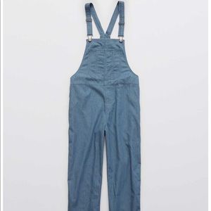 Aerie Railroad Striped Overalls